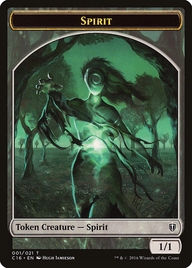 Spirit Token (001/021) [Commander 2016 Tokens] | Good Games Modbury