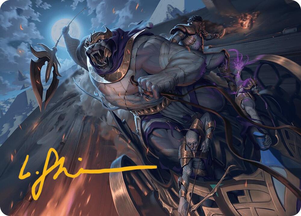 Zahur Glorys Past Art Card Gold Stamped Signature 10 (Art Series: Aetherdrift)  | Good Games Modbury