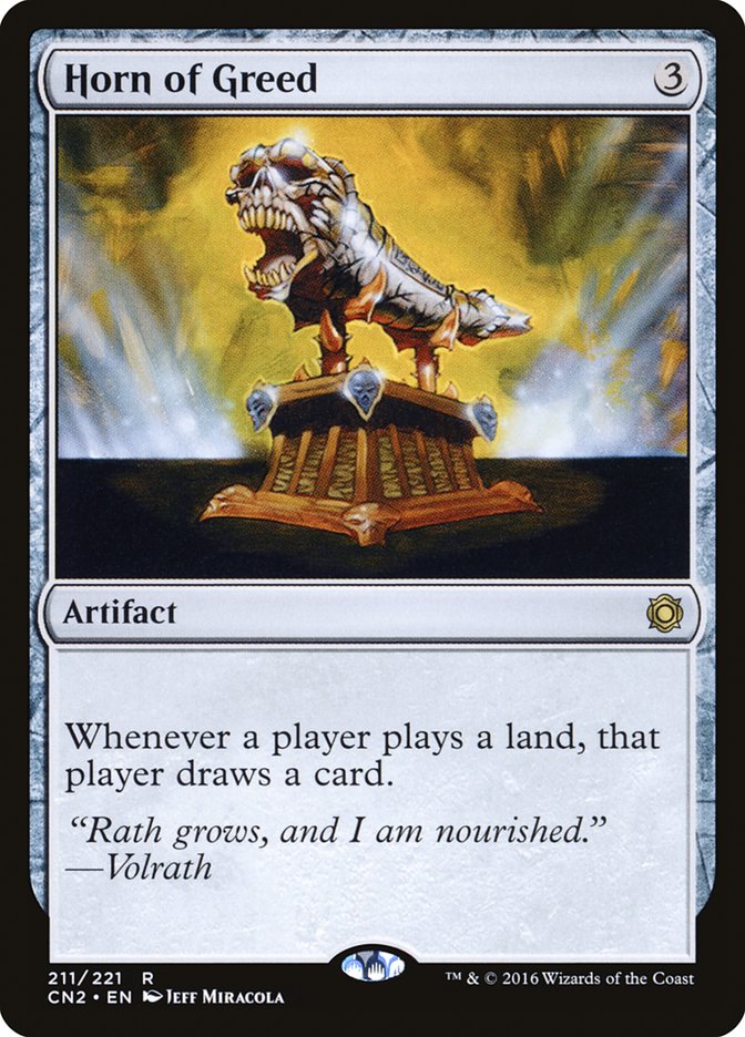 Horn of Greed 211/221 (Conspiracy: Take the Crown)  - Foil | Good Games Modbury