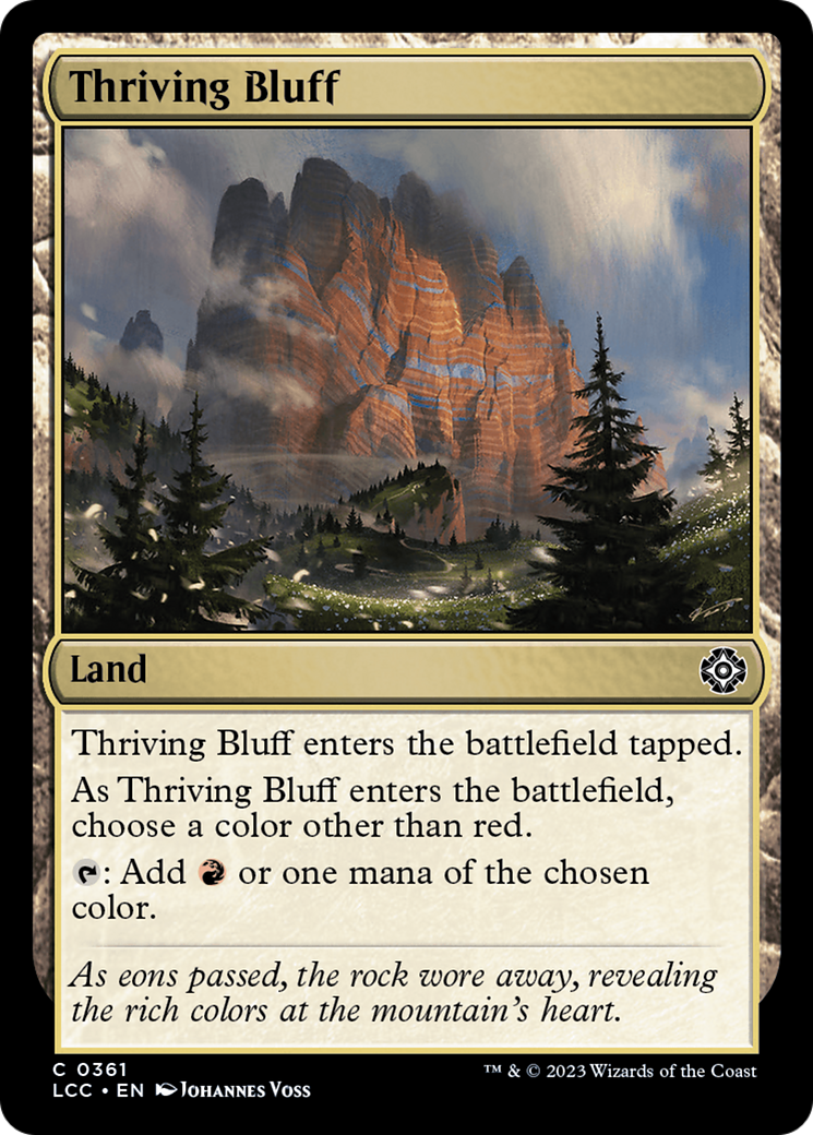 Thriving Bluff [The Lost Caverns of Ixalan Commander] | Good Games Modbury