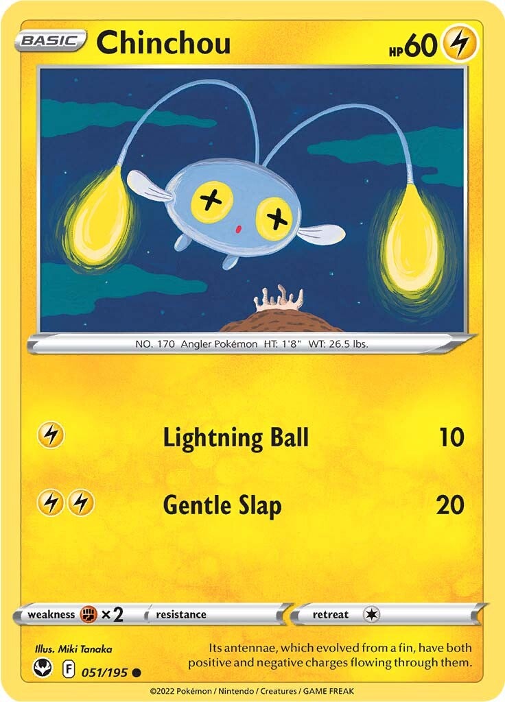 Chinchou (051/195) [Sword & Shield: Silver Tempest] | Good Games Modbury