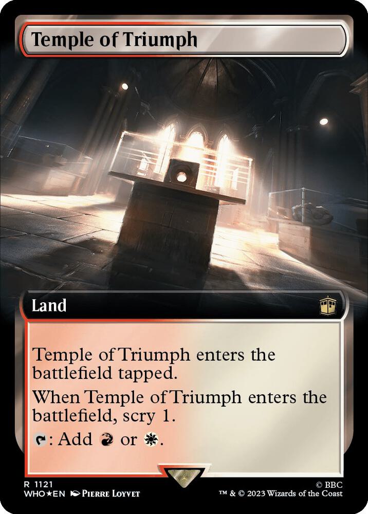Temple of Triumph 1121/331 (Universes Beyond: Doctor Who)  - Extended Art Surge Foil | Good Games Modbury