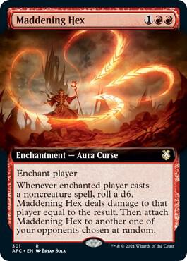 Maddening Hex Extended Art 301/62 (Commander: Adventures in the Forgotten Realms)  | Good Games Modbury