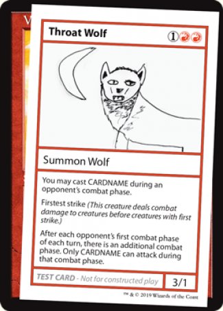 Throat Wolf (2021 Edition) [Mystery Booster Playtest Cards] | Good Games Modbury