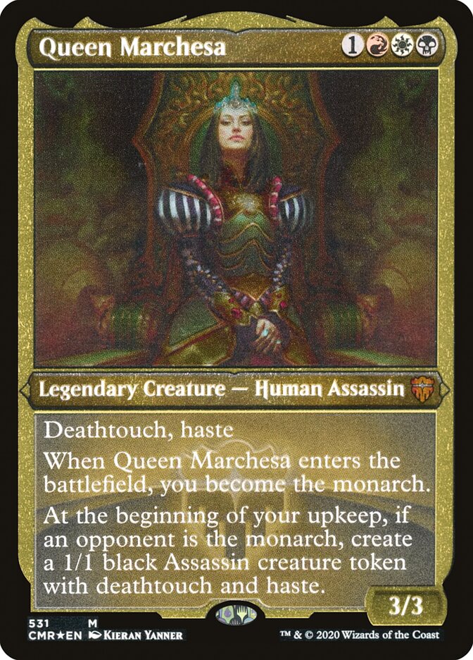 Queen Marchesa (Etched) [Commander Legends] | Good Games Modbury