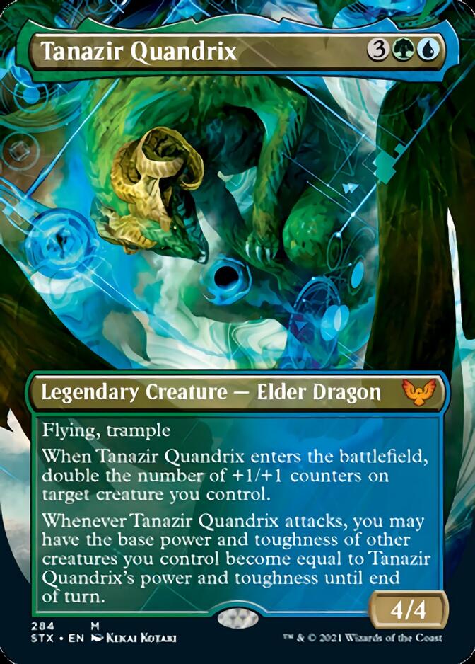 Tanazir Quandrix (Borderless Alternate Art) [Strixhaven: School of Mages] | Good Games Modbury