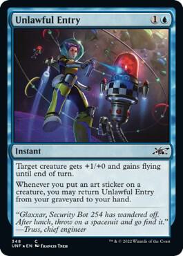 Unlawful Entry Galaxy Foil 348/244 (Unfinity)  - Foil | Good Games Modbury