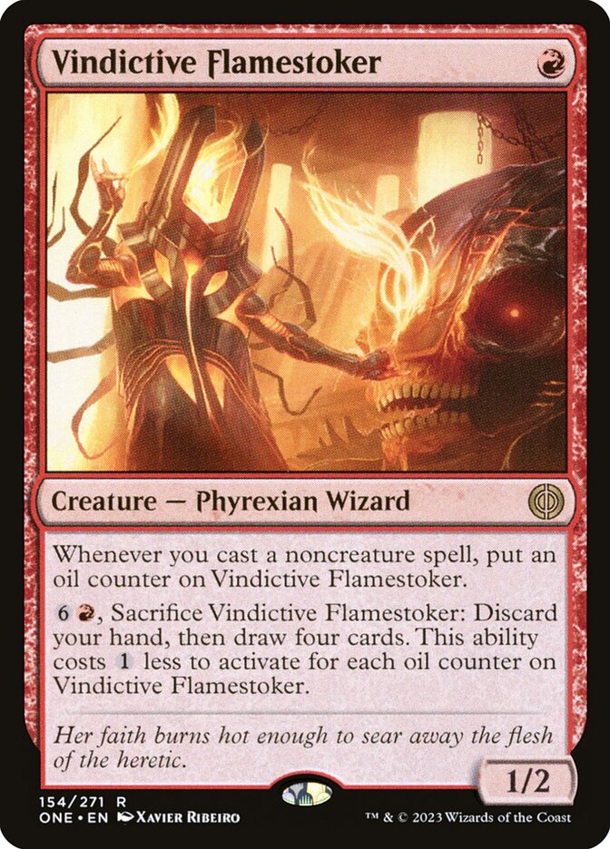 Vindictive Flamestoker 154/271 (Phyrexia: All Will Be One)  - Foil | Good Games Modbury
