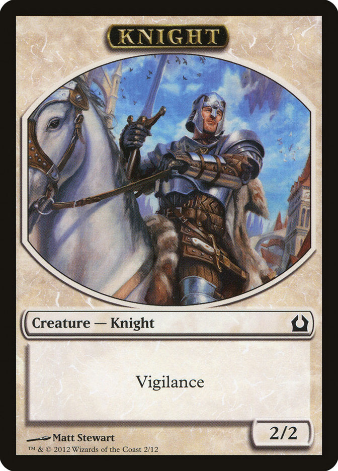 Knight Token [Return to Ravnica Tokens] | Good Games Modbury