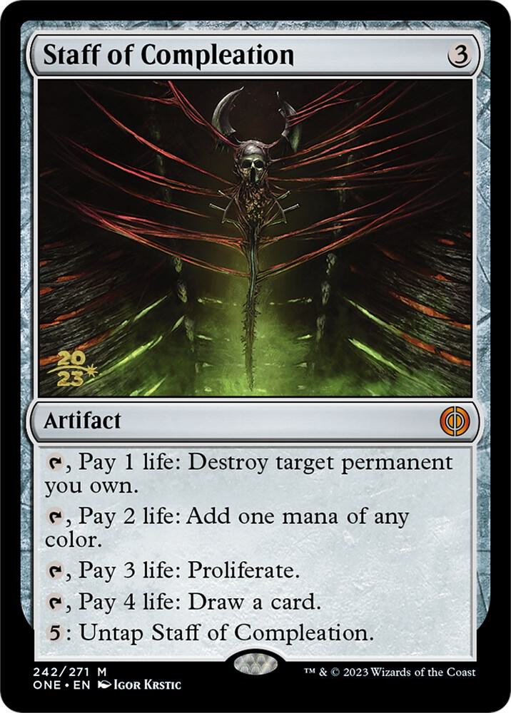 Staff of Compleation 242s/160 (Prerelease Cards)  - Foil | Good Games Modbury