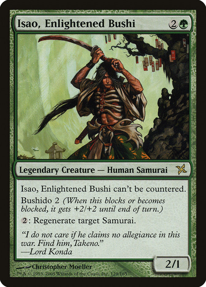 Isao, Enlightened Bushi 129/165 (Betrayers of Kamigawa)  | Good Games Modbury