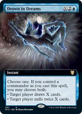 Drown in Dreams Extended Art 51/38 (Commander: Innistrad: Midnight Hunt)  | Good Games Modbury