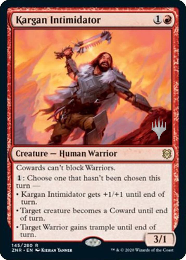 Kargan Intimidator 145p/169 (Promo Pack: Zendikar Rising)  - Foil | Good Games Modbury