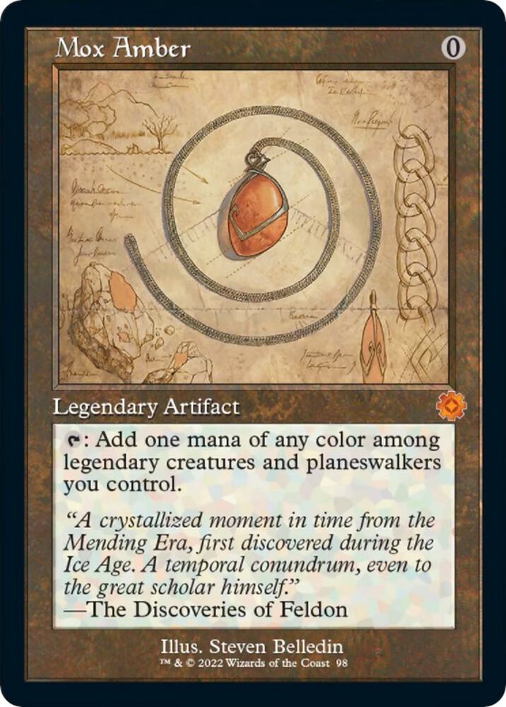 Mox Amber Schematic 98 (The Brothers' War: Retro Frame Artifacts)  - Foil | Good Games Modbury