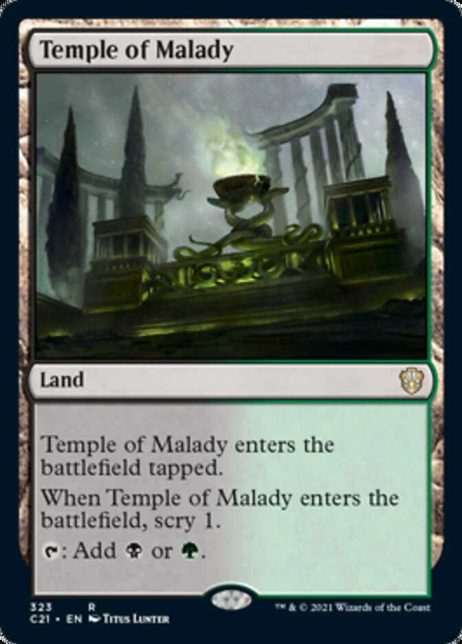 Temple of Malady [Commander 2021] | Good Games Modbury