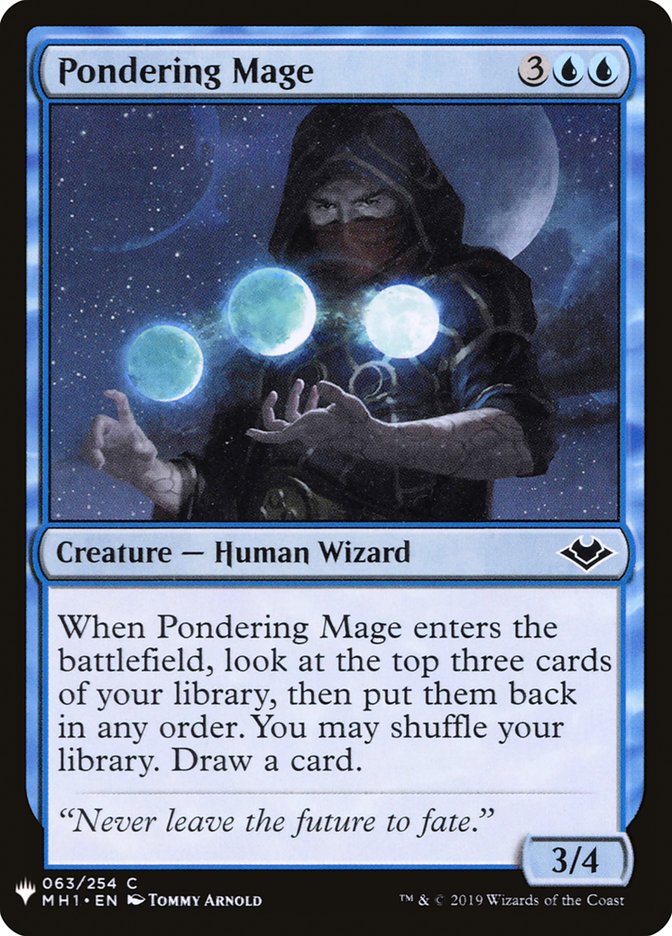 Pondering Mage [Mystery Booster] | Good Games Modbury