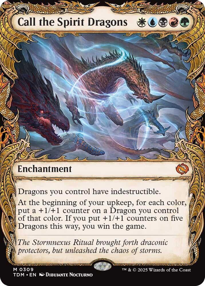 Call the Spirit Dragons 309/291 (Tarkir: Dragonstorm)  - Showcase | Good Games Modbury