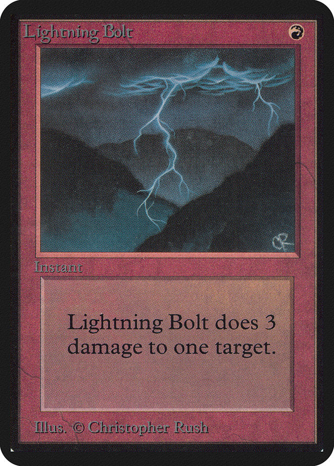 Lightning Bolt [Alpha Edition] | Good Games Modbury