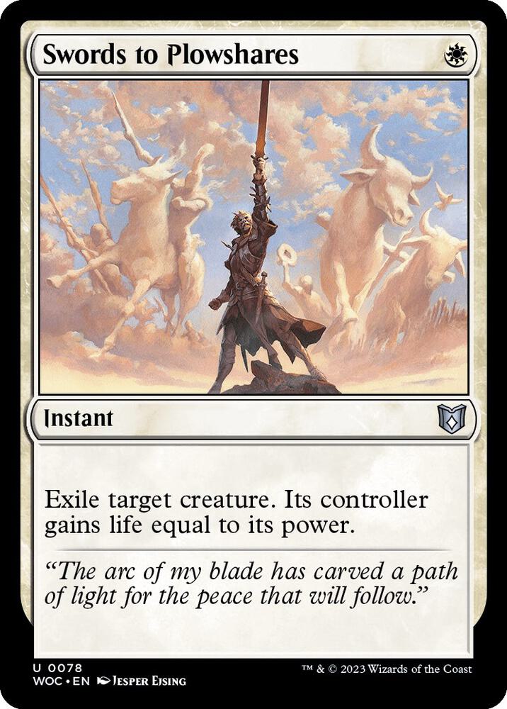 Swords to Plowshares 78/173 (Commander: Wilds of Eldraine)  | Good Games Modbury