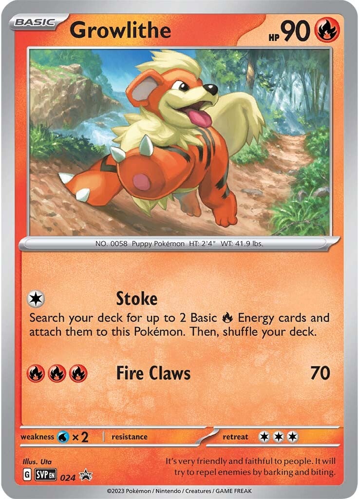 Growlithe (024) [Scarlet & Violet: Black Star Promos] | Good Games Modbury