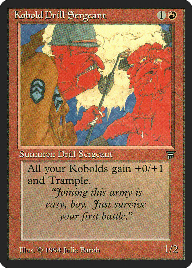 Kobold Drill Sergeant [Legends] | Good Games Modbury