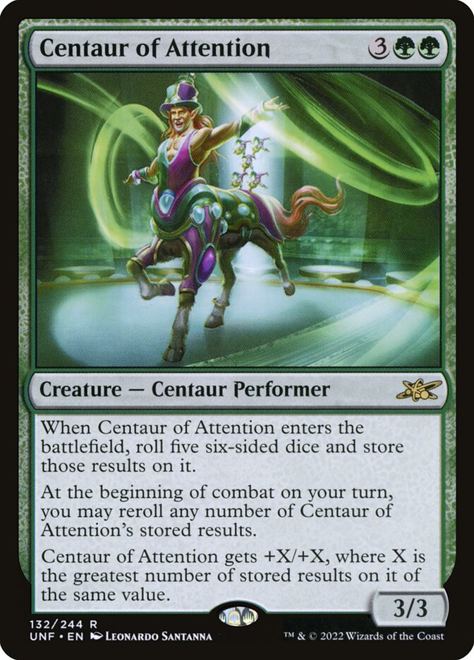 Centaur of Attention 132/244 (Unfinity)  - Foil | Good Games Modbury