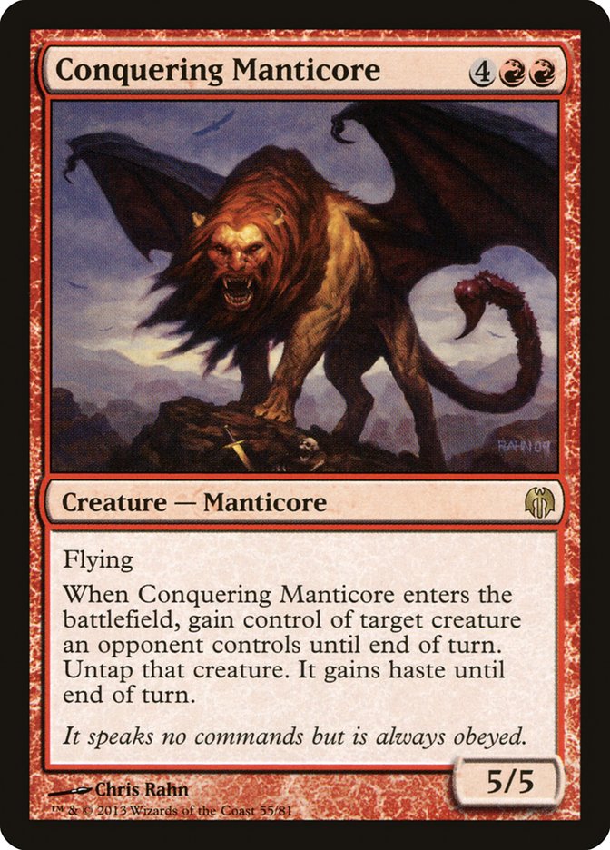 Conquering Manticore 55/81 (Duel Decks: Heroes vs. Monsters)  | Good Games Modbury