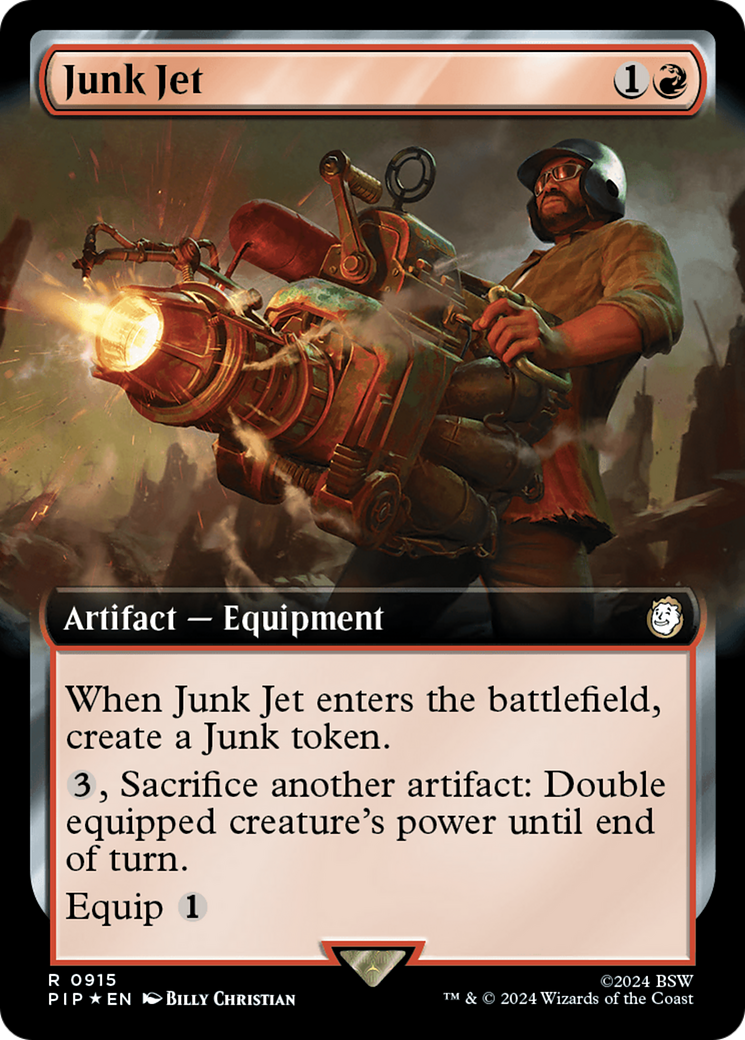 Junk Jet (Extended Art) (Surge Foil) [Fallout] | Good Games Modbury