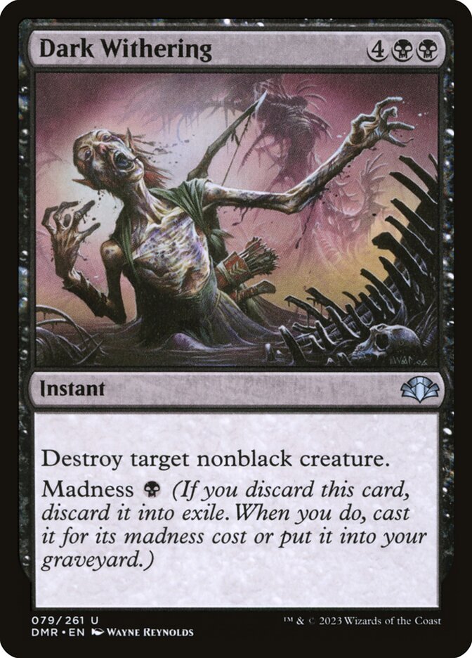 Dark Withering 79/261 (Dominaria Remastered)  - Foil | Good Games Modbury