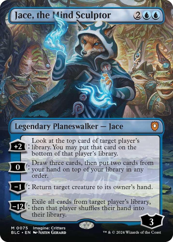 Jace, the Mind Sculptor 75/40 (Commander: Bloomburrow)  - Borderless | Good Games Modbury