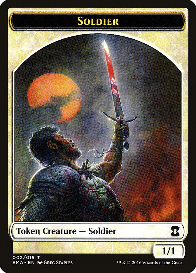 Soldier Token [Eternal Masters Tokens] | Good Games Modbury