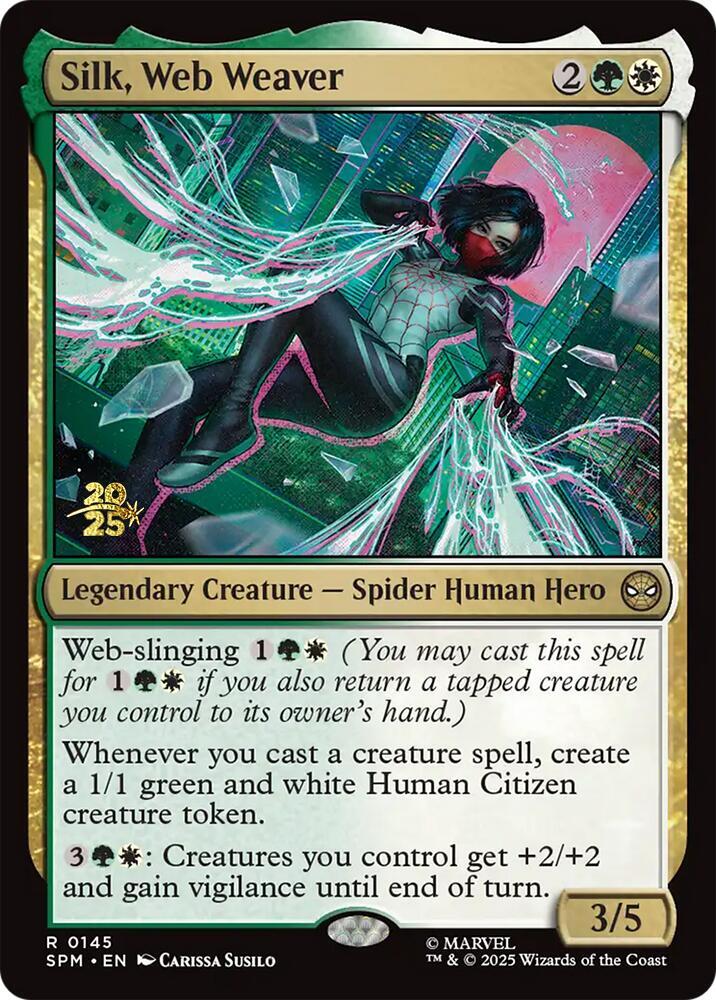 Silk Web Weaver 145s/73 (Prerelease Cards)  - Foil | Good Games Modbury