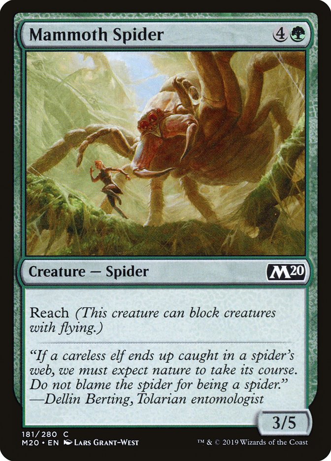 Mammoth Spider [Core Set 2020] | Good Games Modbury
