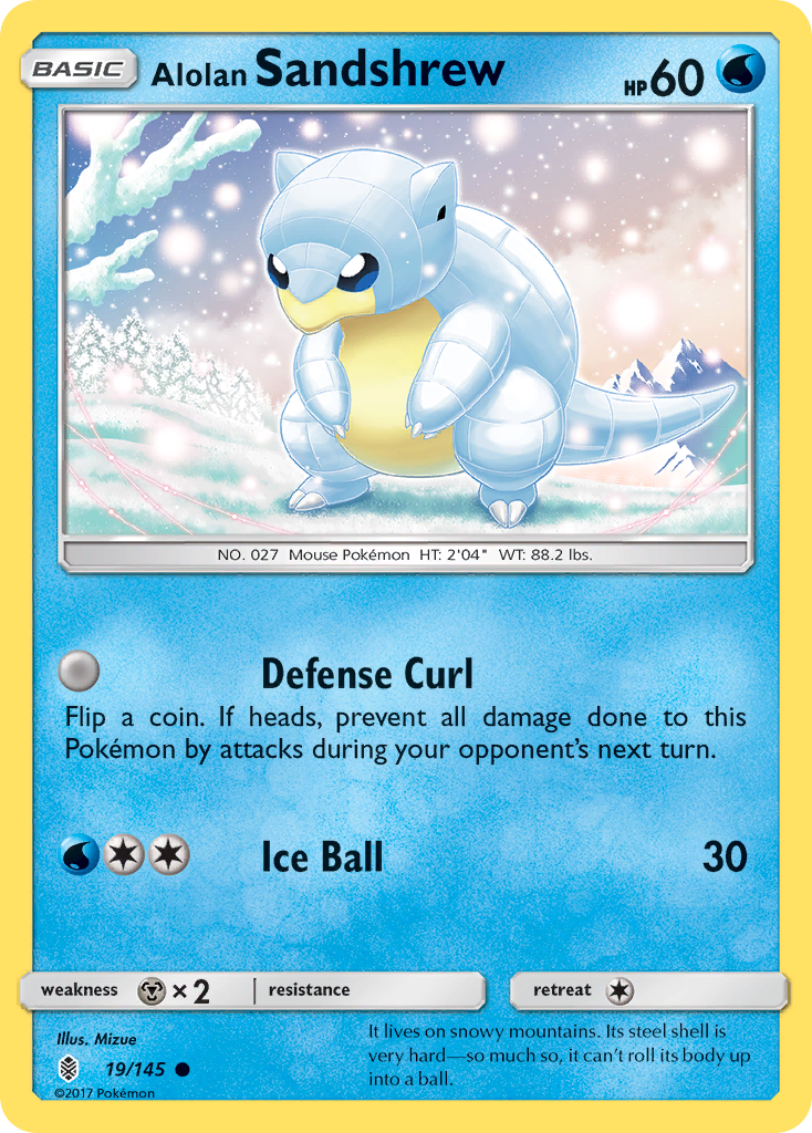 Alolan Sandshrew (19/145) [Sun & Moon: Guardians Rising] | Good Games Modbury
