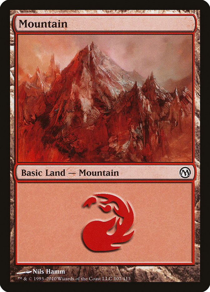 Mountain (107) [Duels of the Planeswalkers] | Good Games Modbury