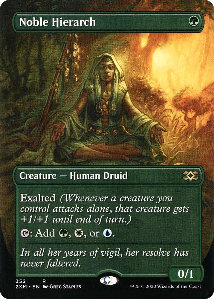 Noble Hierarch 352/332 (Double Masters)  - Borderless | Good Games Modbury