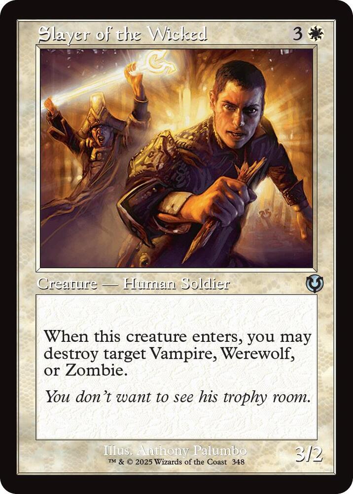 Slayer of the Wicked 348/287 (Innistrad Remastered)  - Retro Foil | Good Games Modbury