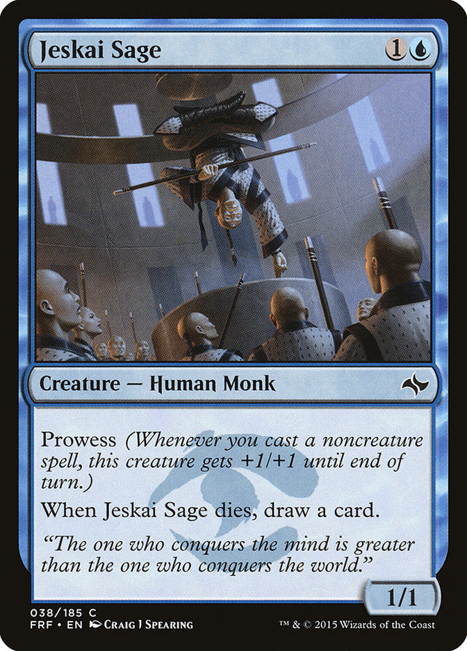 Jeskai Sage 38/185 (Fate Reforged)  - Foil | Good Games Modbury