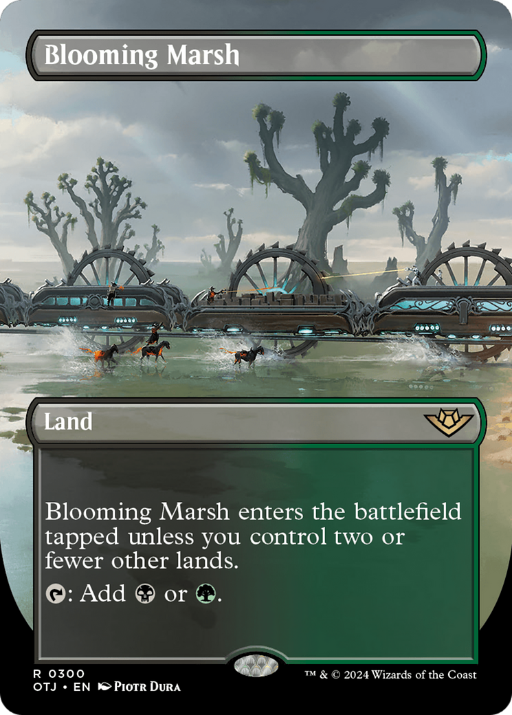 Blooming Marsh (Borderless) [Outlaws of Thunder Junction] | Good Games Modbury