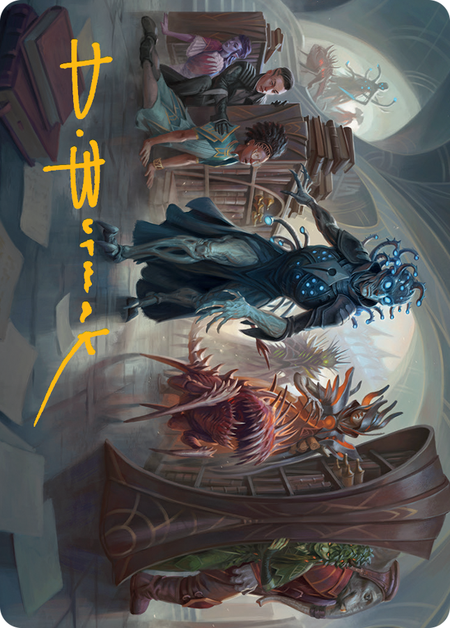 Invasion of Arcavios Art Card (Gold-Stamped Signature) [March of the Machine Art Series] | Good Games Modbury
