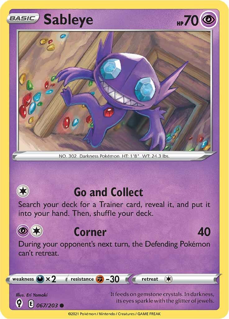 Sableye (067/203) [Sword & Shield: Evolving Skies] | Good Games Modbury