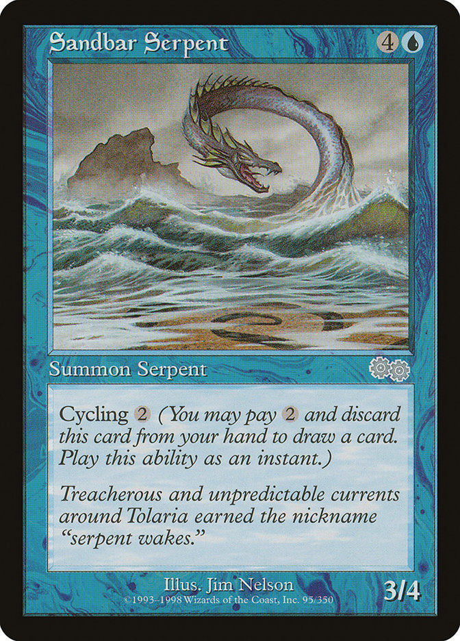 Sandbar Serpent 95/350 (Urza's Saga)  | Good Games Modbury