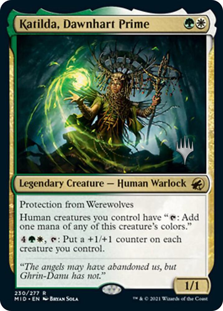 Katilda Dawnhart Prime 230 (Promo Pack: Innistrad: Midnight Hunt)  - Foil | Good Games Modbury