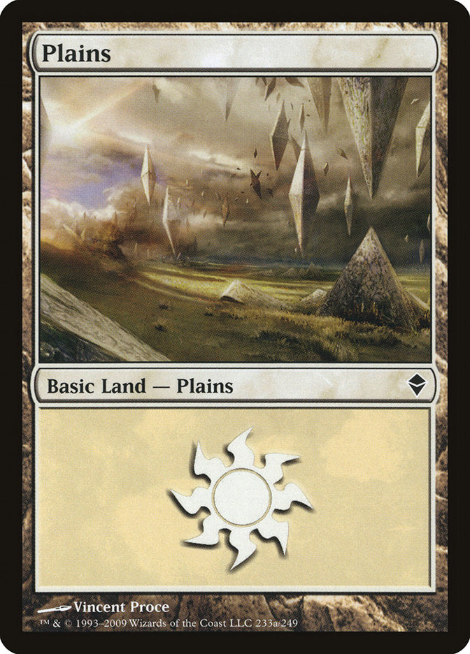Plains (233a) [Zendikar] | Good Games Modbury