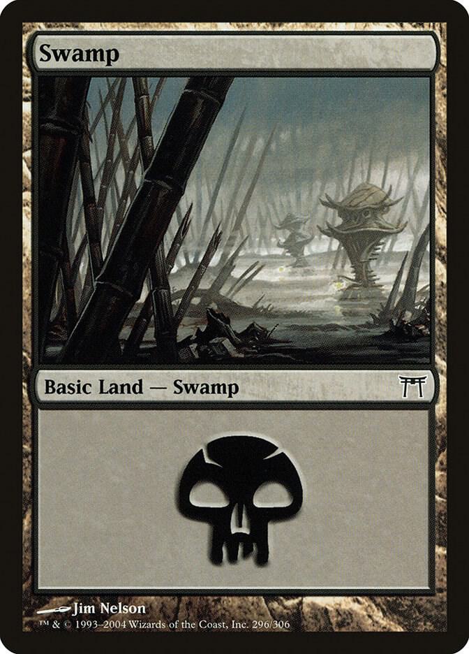 Swamp 296/306 (Champions of Kamigawa)  | Good Games Modbury