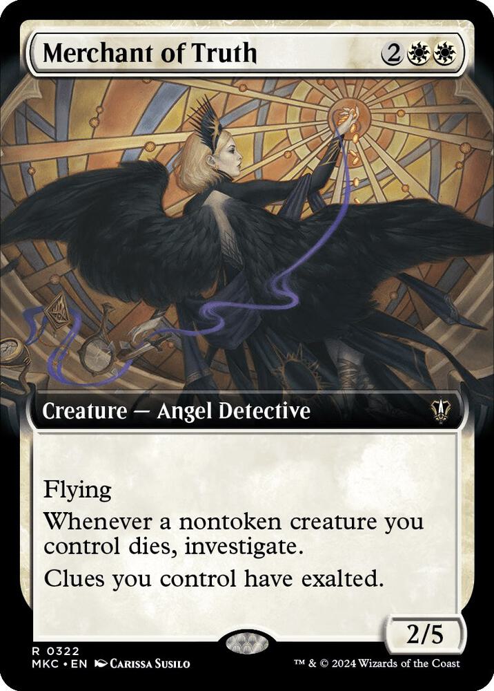 Merchant of Truth 322 (Commander: Murders at Karlov Manor)  - Extended Art | Good Games Modbury