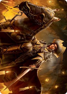 Seasoned Cathar Art Card Gold Stamped Signature 12 (Art Series: Innistrad: Midnight Hunt)  | Good Games Modbury