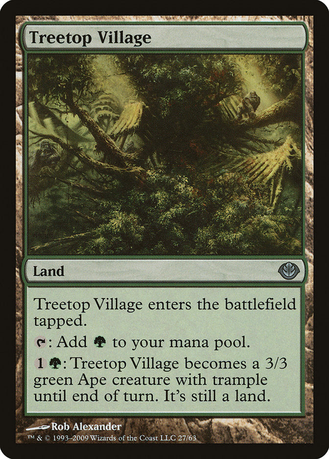 Treetop Village [Duel Decks: Garruk vs. Liliana] | Good Games Modbury