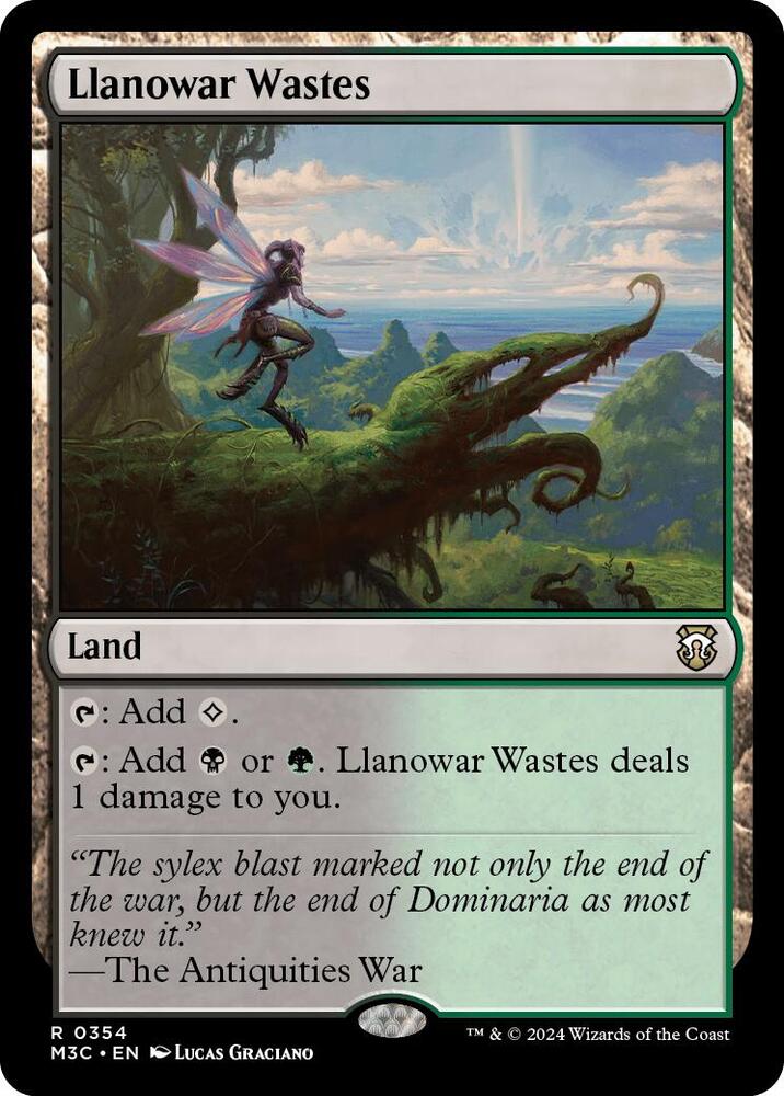Llanowar Wastes 354/411 (Commander: Modern Horizons 3)  - Ripple Foil | Good Games Modbury