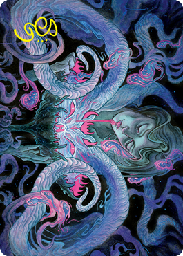 Demonic Bargain Art Card (Gold-Stamped Signature) [Innistrad: Crimson Vow Art Series] | Good Games Modbury